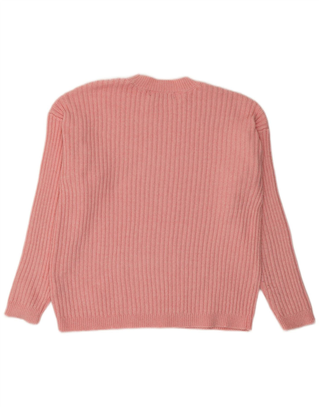 Marks & Spencer Damen-Pullover mit Rundhalsausschnitt, UK 14, Mittelrosa, Polyester