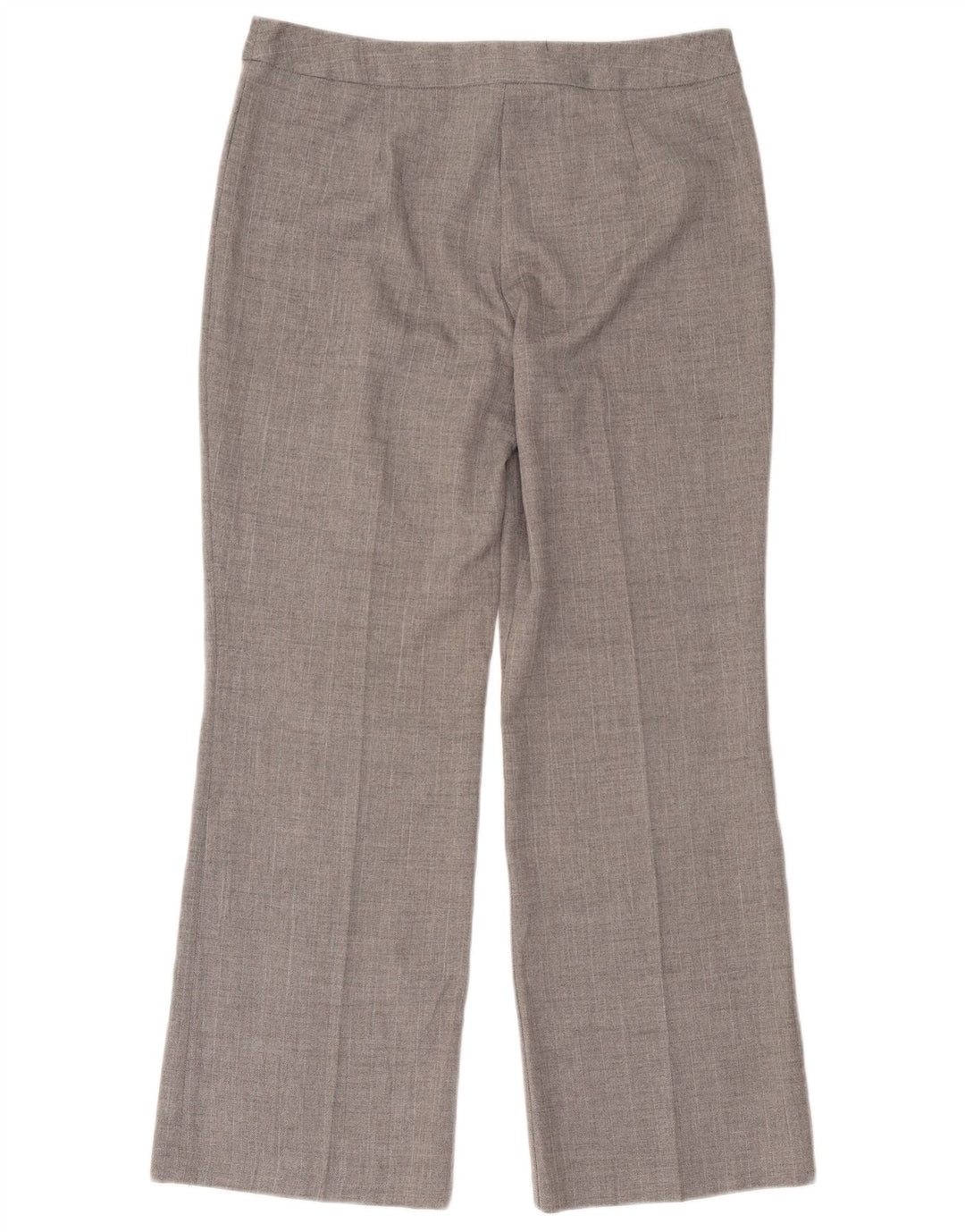 Marks & Spencer Damen Anzughose UK 14 Medium W32 L28 Graues Fischgrätenmuster
