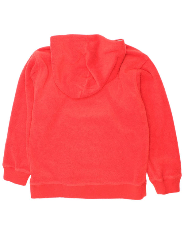 Quiksilver Jungen-Fleecepullover mit grafischer Kapuze, 9–10 Jahre, rotes Polyester