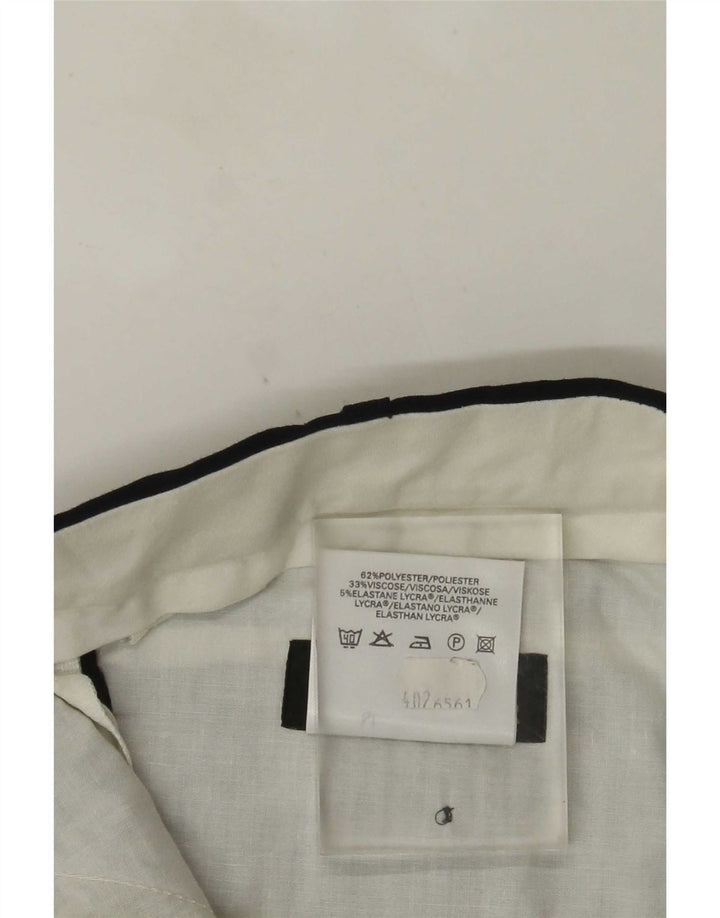 Gerade Herren-Anzughose von Marks & Spencer, W40, L29, marineblaues Polyester