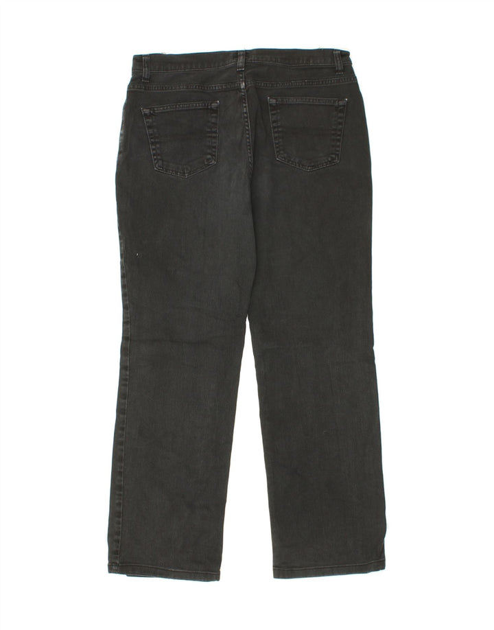 TRUSSARDI Womens Straight Jeans W30 L28 Black Cotton Vintage Trussardi and Second-Hand Trussardi from Messina Hembry 