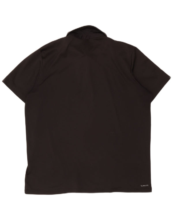Adidas Herren Climalite Poloshirt XL Schwarz Polyester