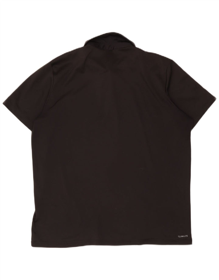 Adidas Herren Climalite Poloshirt XL Schwarz Polyester
