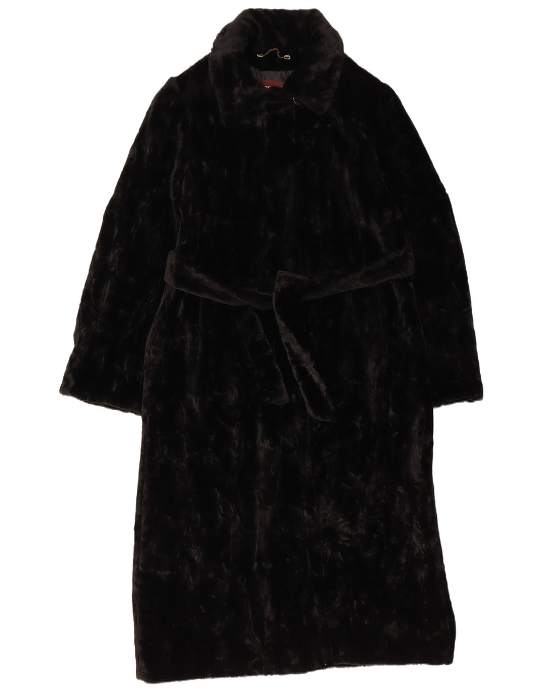 Misstwidd Damen Kunstpelzmantel IT 44 Mittelschwarzes Acryl