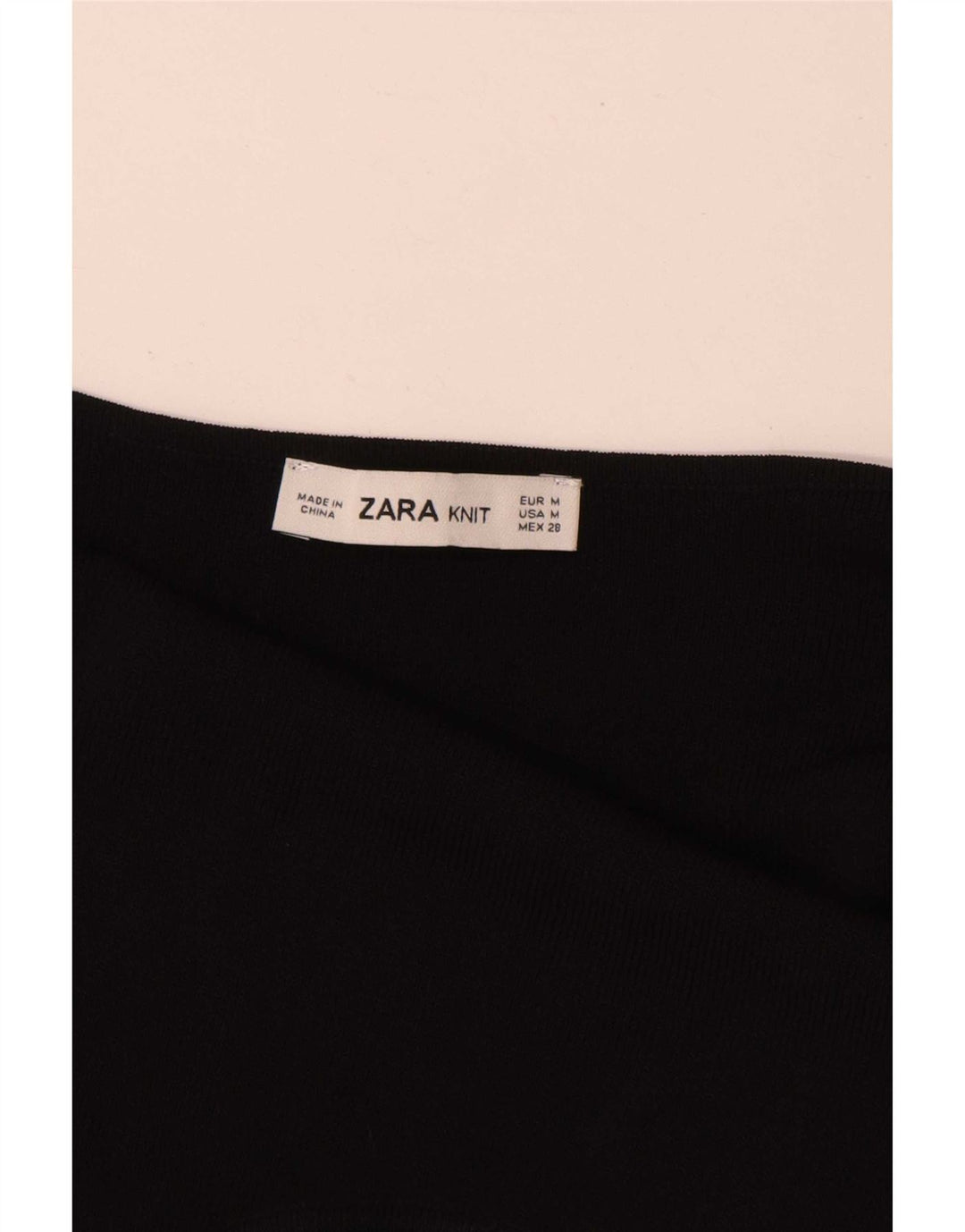Zara Damen Neckholder-Body UK 12 Mittelschwarze Viskose