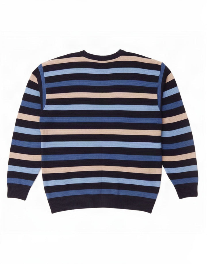 Lacoste Jungen-Pullover mit Rundhalsausschnitt, 11–12 Jahre, mehrfarbig gestreift