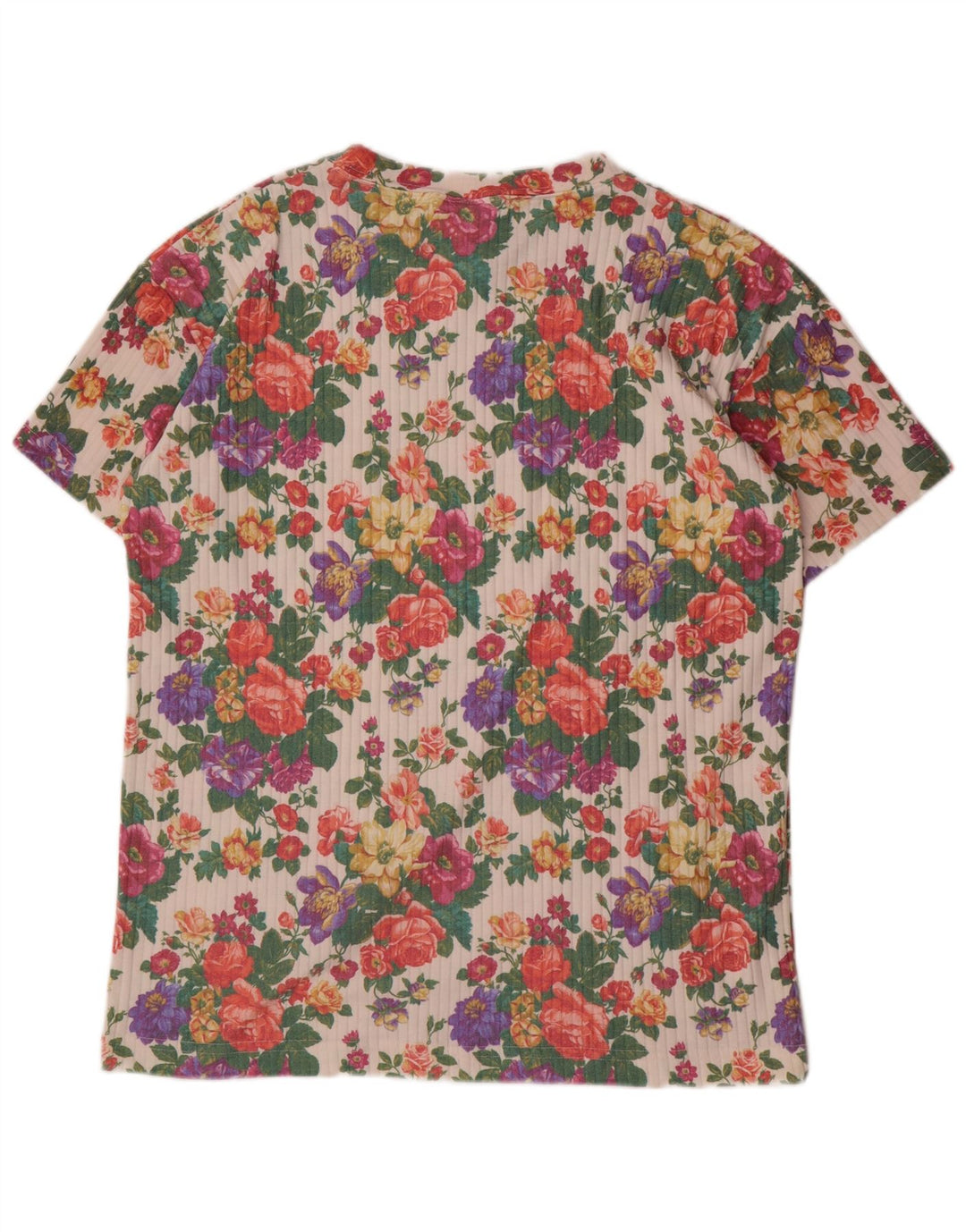 ERIKA Herren-T-Shirt mit Grafik, mittelgroß, mehrfarbig, Blumenmuster, Baumwolle