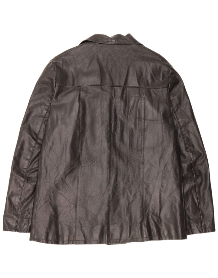 Vintage Herren Lederjacke UK 38 Mittelschwarzes Leder