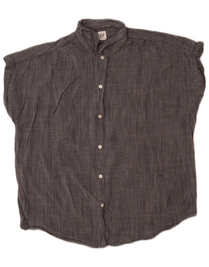 GAP Damen-Hemdbluse in Übergröße, Gr. 10, Größe S, Grau
