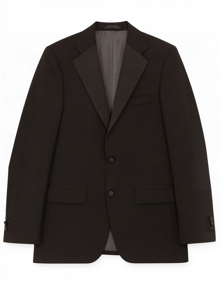 Marks & Spencer Herren-Blazer mit 2 Knöpfen, Gr. 36, Größe S, Schwarz, Polyester