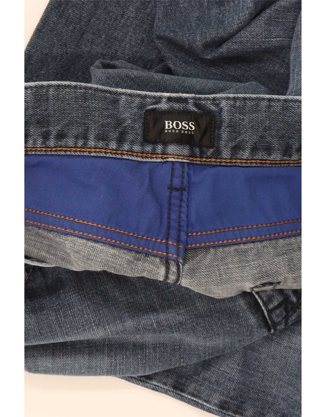 Hugo Boss Herren Straight Jeans W36 L31 Marineblau