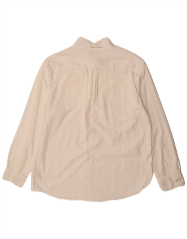 Chaps Herren-Oxford-Hemd, klassisch, XL, aus weißer Baumwolle