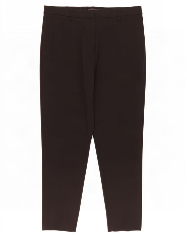 Marks & Spencer Damen Tapered Freizeithose UK 16 Large W34 L27 Schwarz