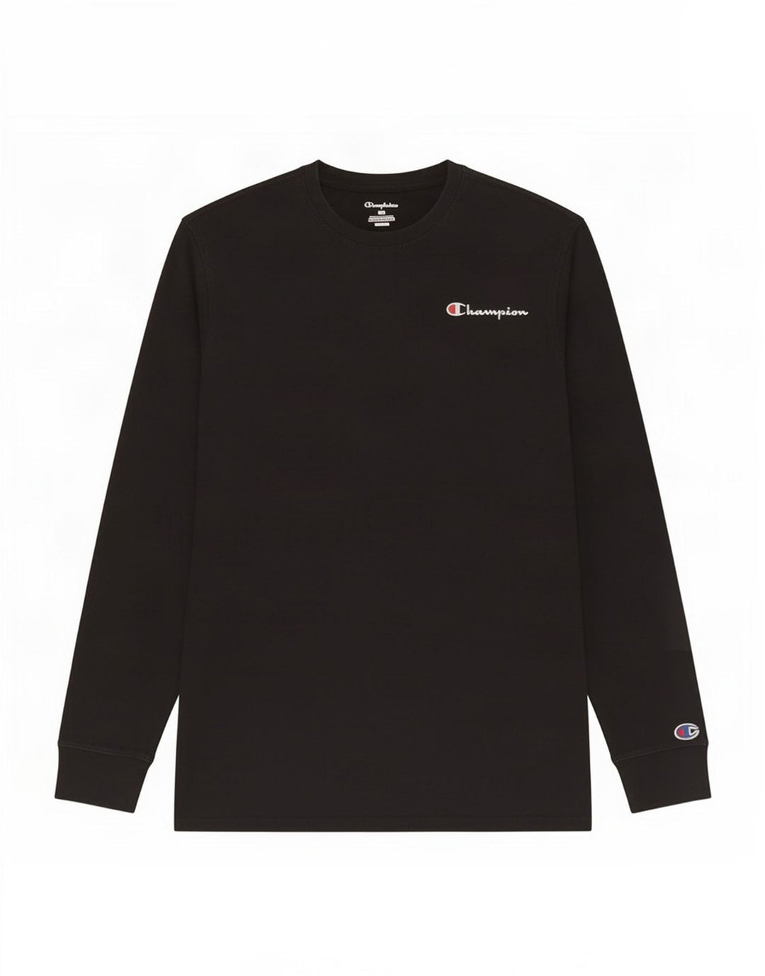 Champion Damen Top Langarm UK 14 Mittelschwarze Baumwolle