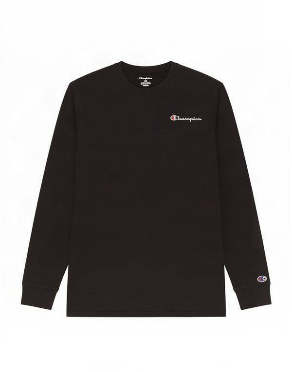 Champion Damen Top Langarm UK 14 Mittelschwarze Baumwolle