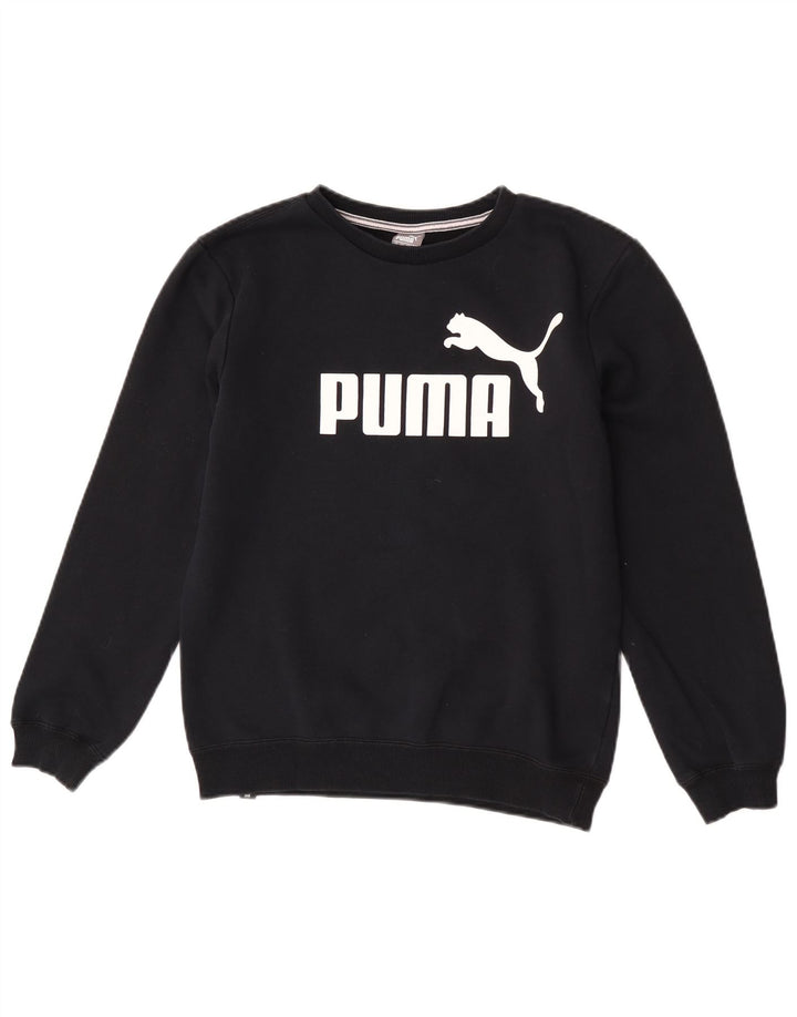 Puma Jungen Graphic Sweatshirt Pullover 13-14 Jahre Schwarz
