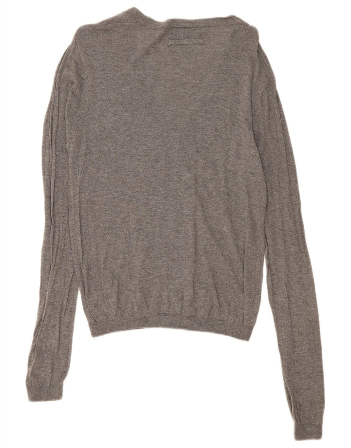 Zara Herren-Cardigan-Pullover Mittelgrau