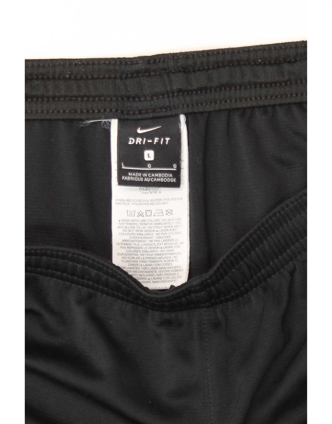 Nike Herren Dri Fit Sportshorts, groß, schwarzes Farbblock-Polyester