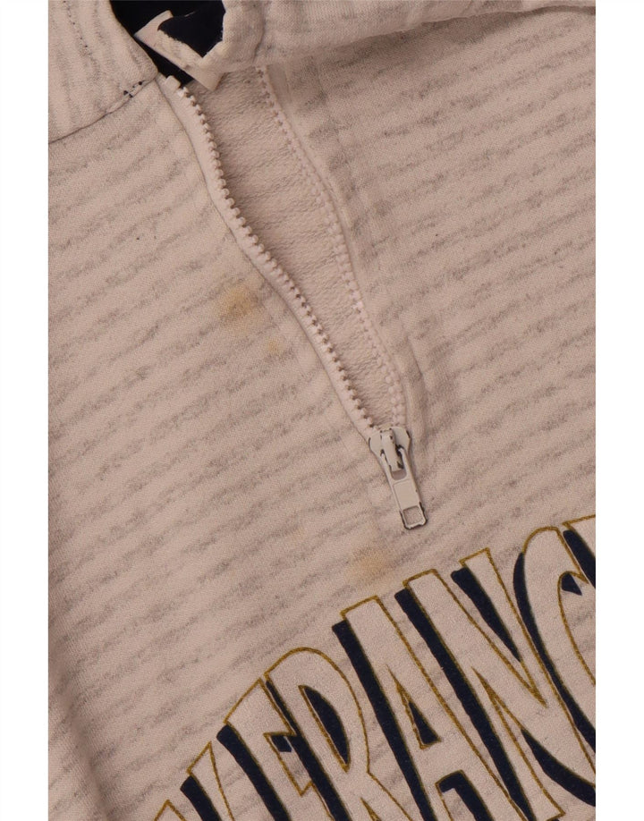 MAGIC Herren-Sweatshirt mit Grafik San Francisco, groß, grau gestreift