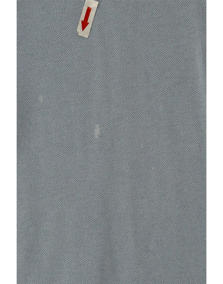 Kappa Herren-Langarm-Poloshirt aus mittelblauer Baumwolle