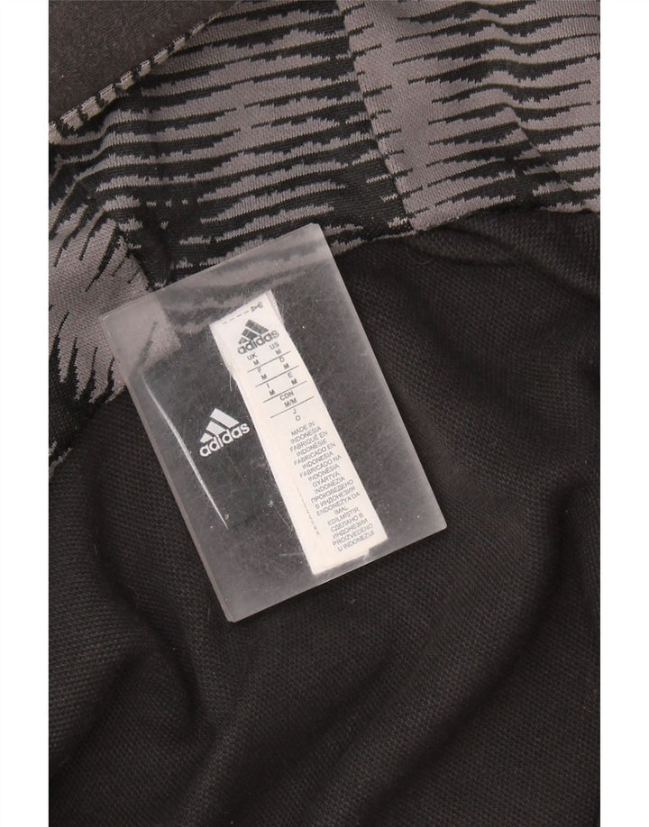 ADIDAS Herren-Kapuzenpullover mit Reißverschluss, mittelschwarz, Baumwolle