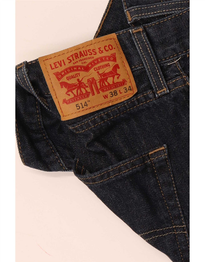 Levi's Herren 514 Straight Jeans W38 L34 Marineblau