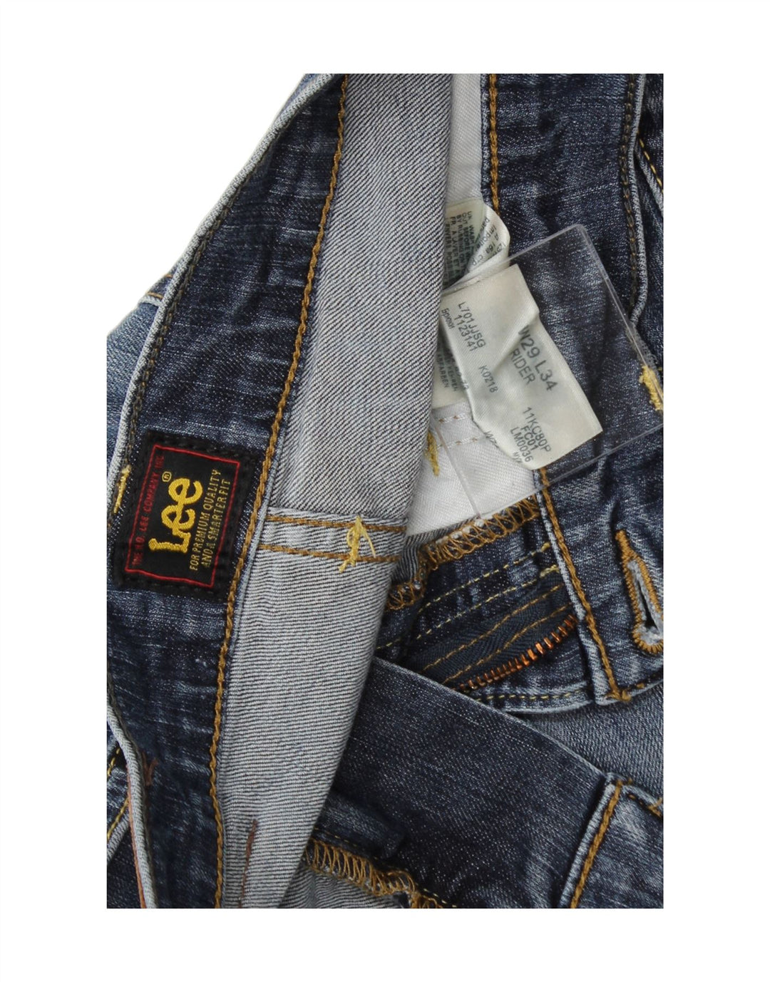 LEE Womens Rider Slim Jeans  W29 L34 Blue Cotton Vintage Lee and Second-Hand Lee from Messina Hembry 