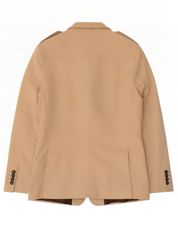 Manuel Ritz Pipo Herren-Militär-Blazer mit 3 Knöpfen, IT 50, Größe L, Beige