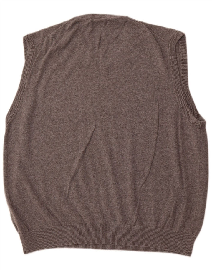 CHAPS Herren Weste Tank Top 2XL Grau Baumwolle