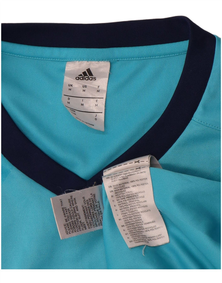 Adidas Herren Climalite Top Langarm Mittelblaues Polyester