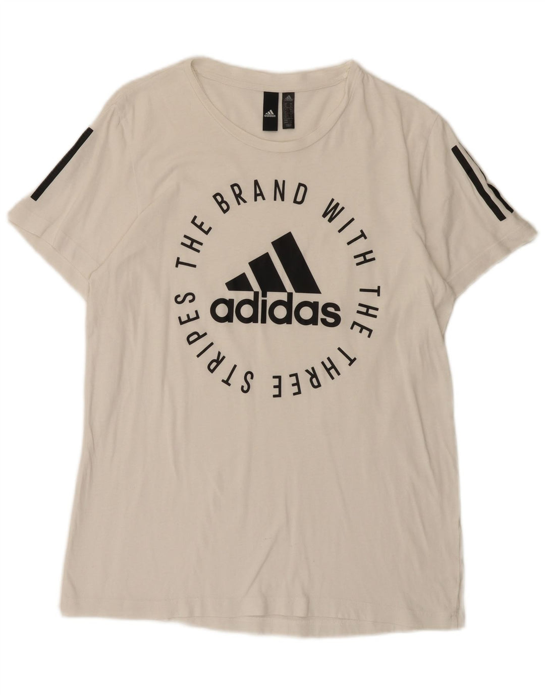 Adidas Herren Graphic T-Shirt Top Mittelweiß