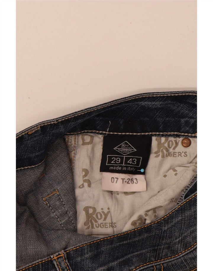 Roy Rogers Damen Straight Jeans W29 L34 Blaue Baumwolle