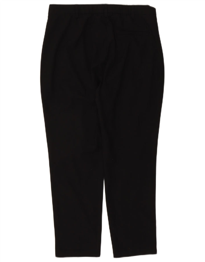 Marks & Spencer Damen Kurz geschnittene Hose UK 12 Medium W30 L25 Schwarz