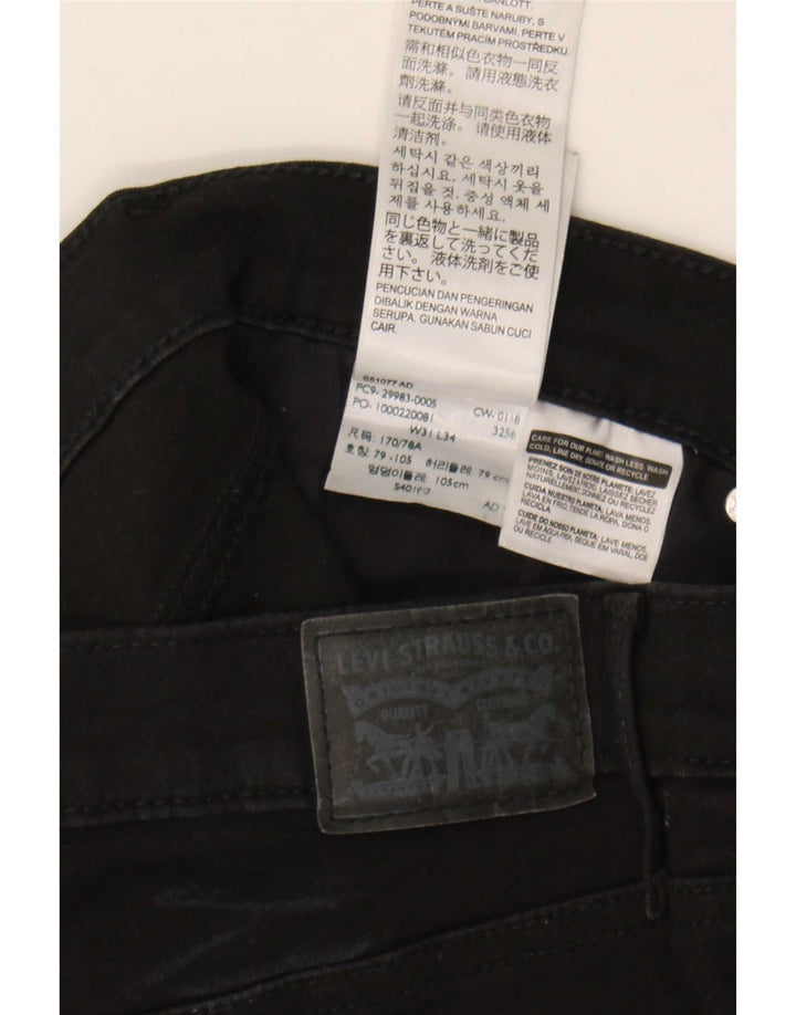 Levi's Damen Slim Slim Jeans W31 L34 Schwarz Baumwolle
