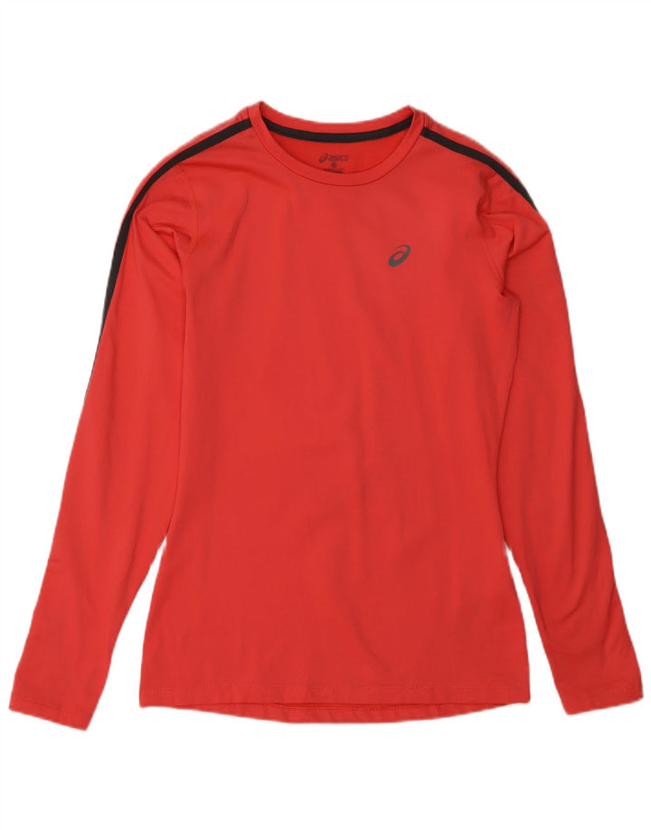 Asics Damen Top Langarm UK 6 XS Pink Colourblock Polyester