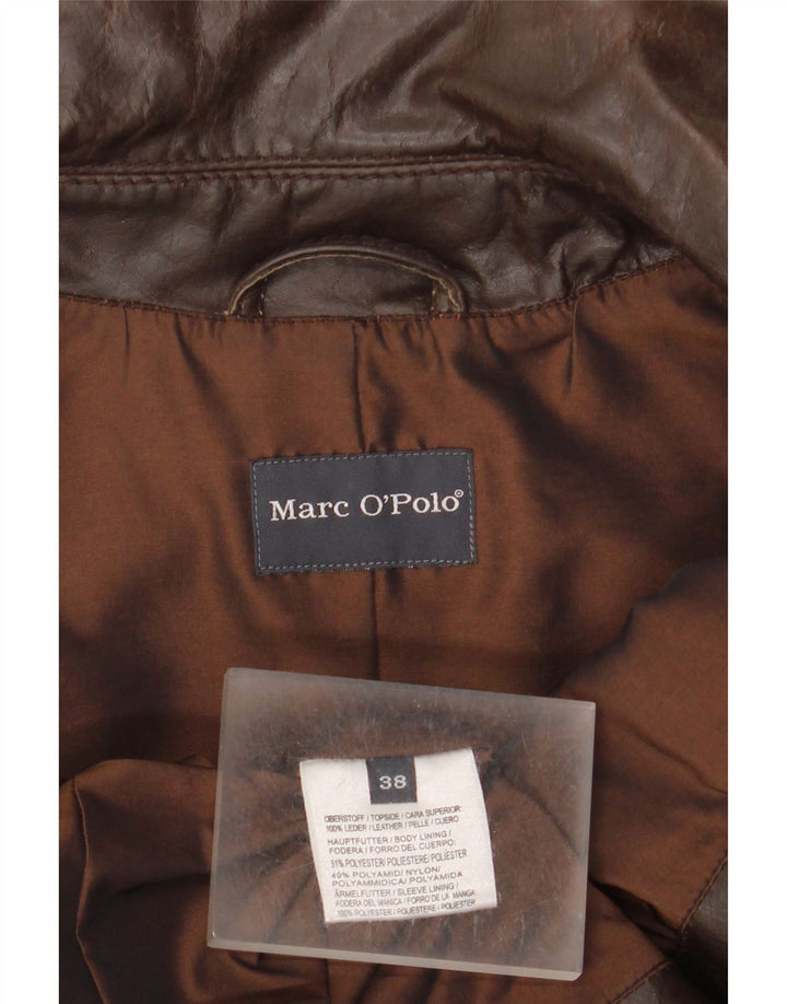 Marc O'Polo Damen Zweireihige Jacke EU 38 Mittelbraun