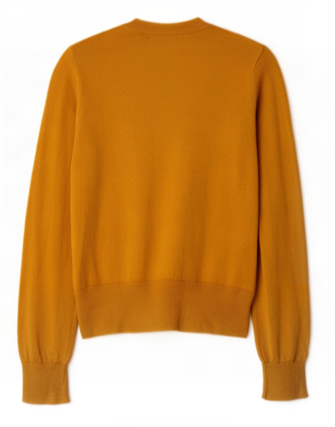 Zara Damen Crop Crew Neck Pullover Pullover UK 10 Small Gelb Polyester