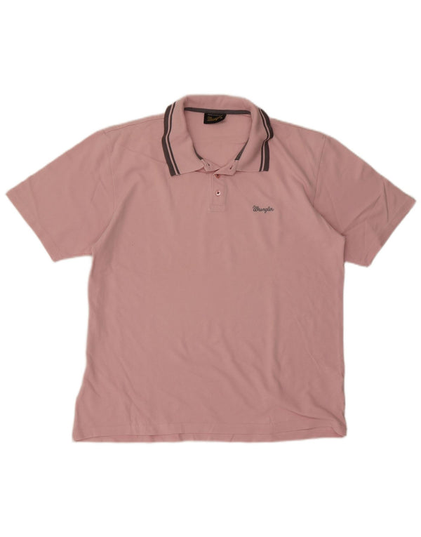 Wrangler Herren Poloshirt XL Rosa Baumwolle