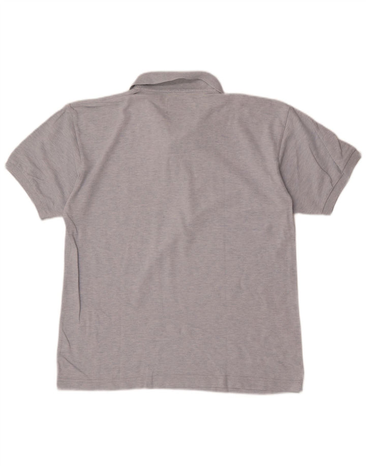Think Pink Herren-Poloshirt aus mittelblauer Baumwolle