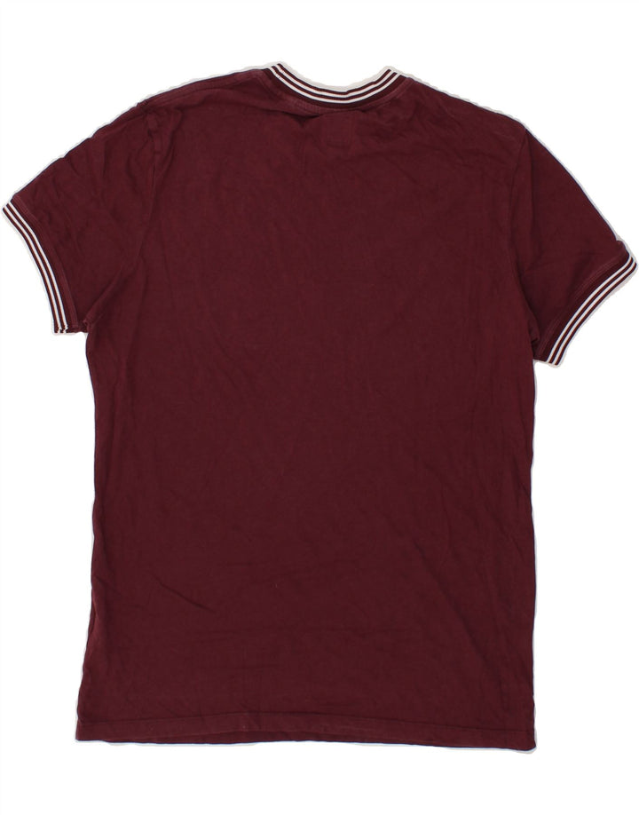 JACK WILLS Mens T-Shirt Top Small Maroon Cotton Vintage Jack Wills and Second-Hand Jack Wills from Messina Hembry 