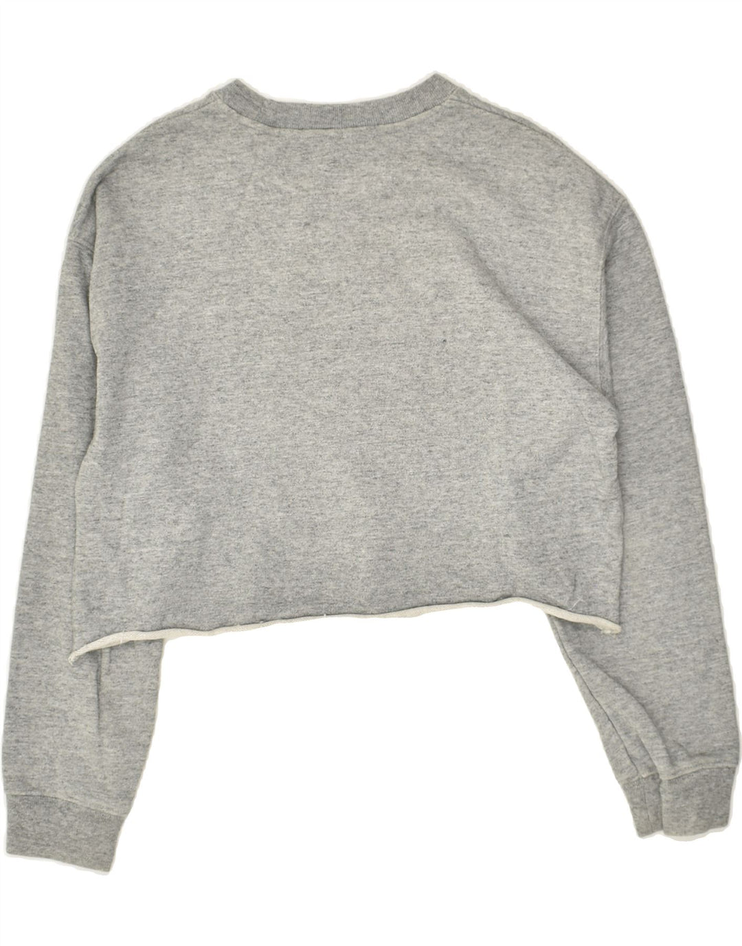 LEVI'S Womens Crop Sweatshirt Jumper UK 6 XS Grey Cotton | Vintage Levi's | Thrift | Second-Hand Levi's | Used Clothing | Messina Hembry 