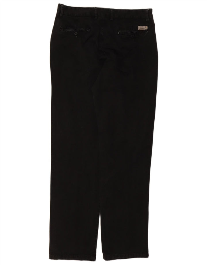 AVIREX Gerade Chino-Hose für Herren, W36, L33, schwarze Baumwolle