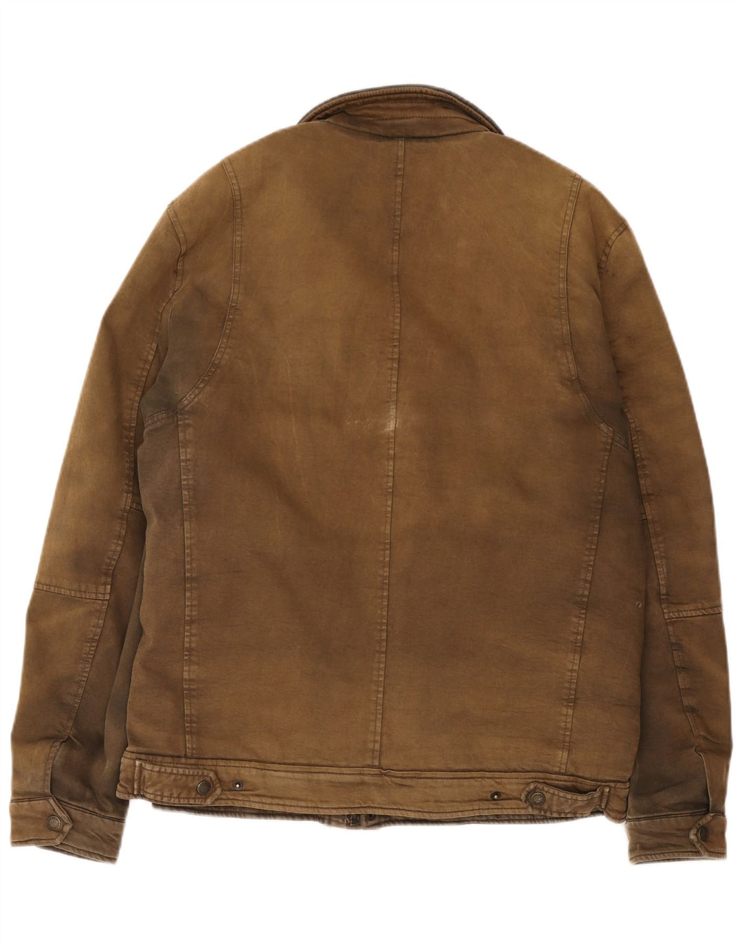 Levi's Herren-Windbreaker-Jacke, UK 40, große braune Baumwolle