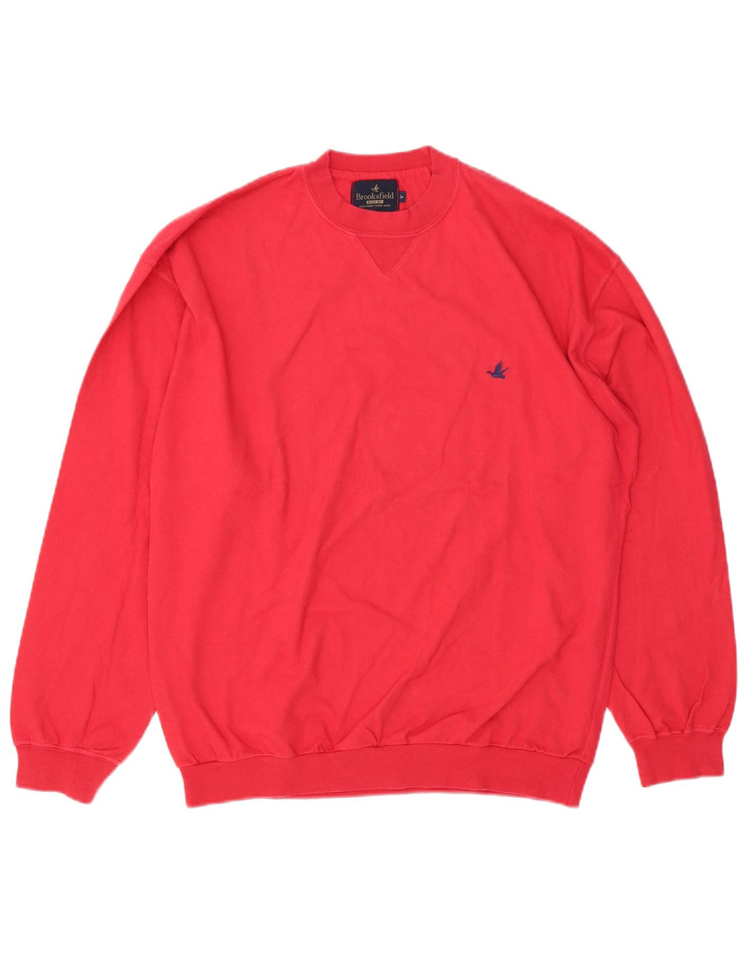 Brooksfield Herren-Sweatshirt, Pullover, Größe L, Rot