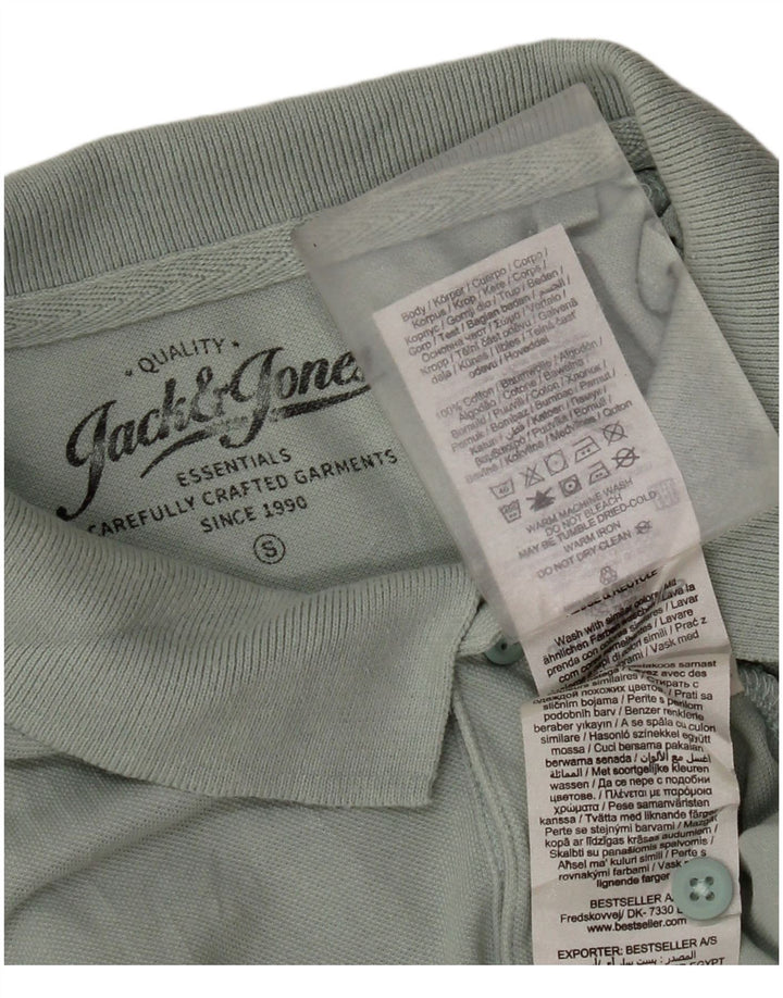 Jack & Jones Herren-Poloshirt, Größe S, grüne Baumwolle