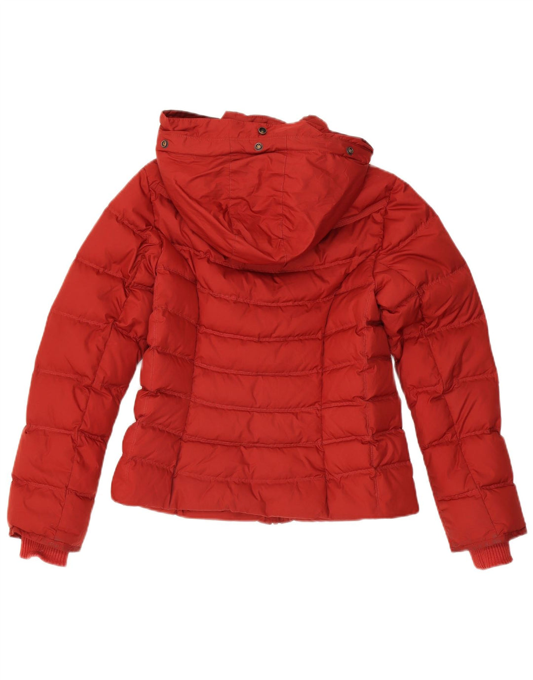 Timberland Wattierte Damenjacke mit Kapuze, UK 12, Mittelrot, Polyester