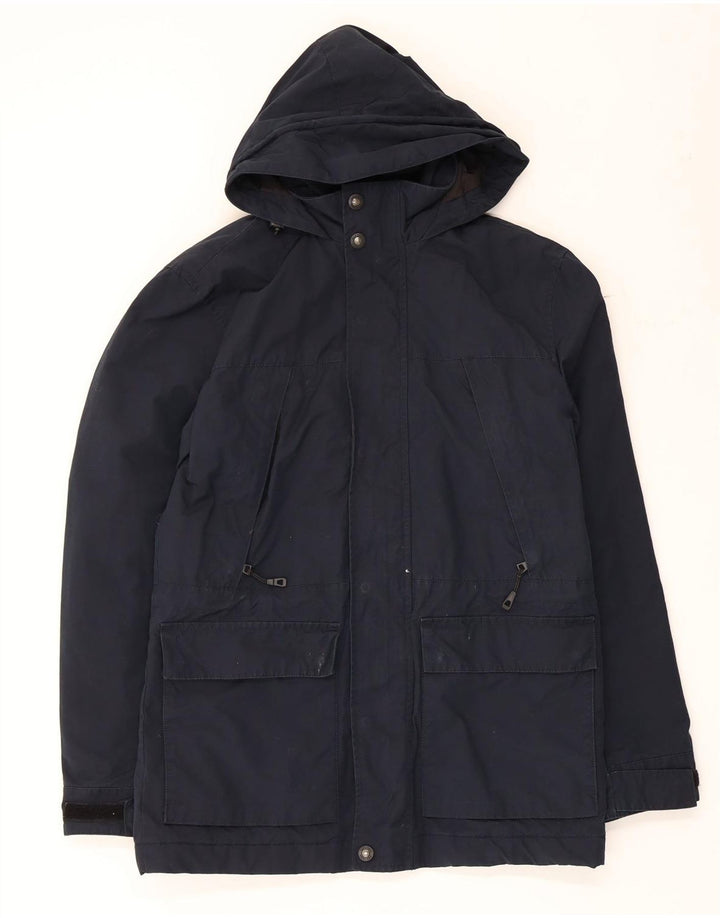 MARKS & SPENCER Herren-Parka mit Kapuze, Größe 36, Marineblau