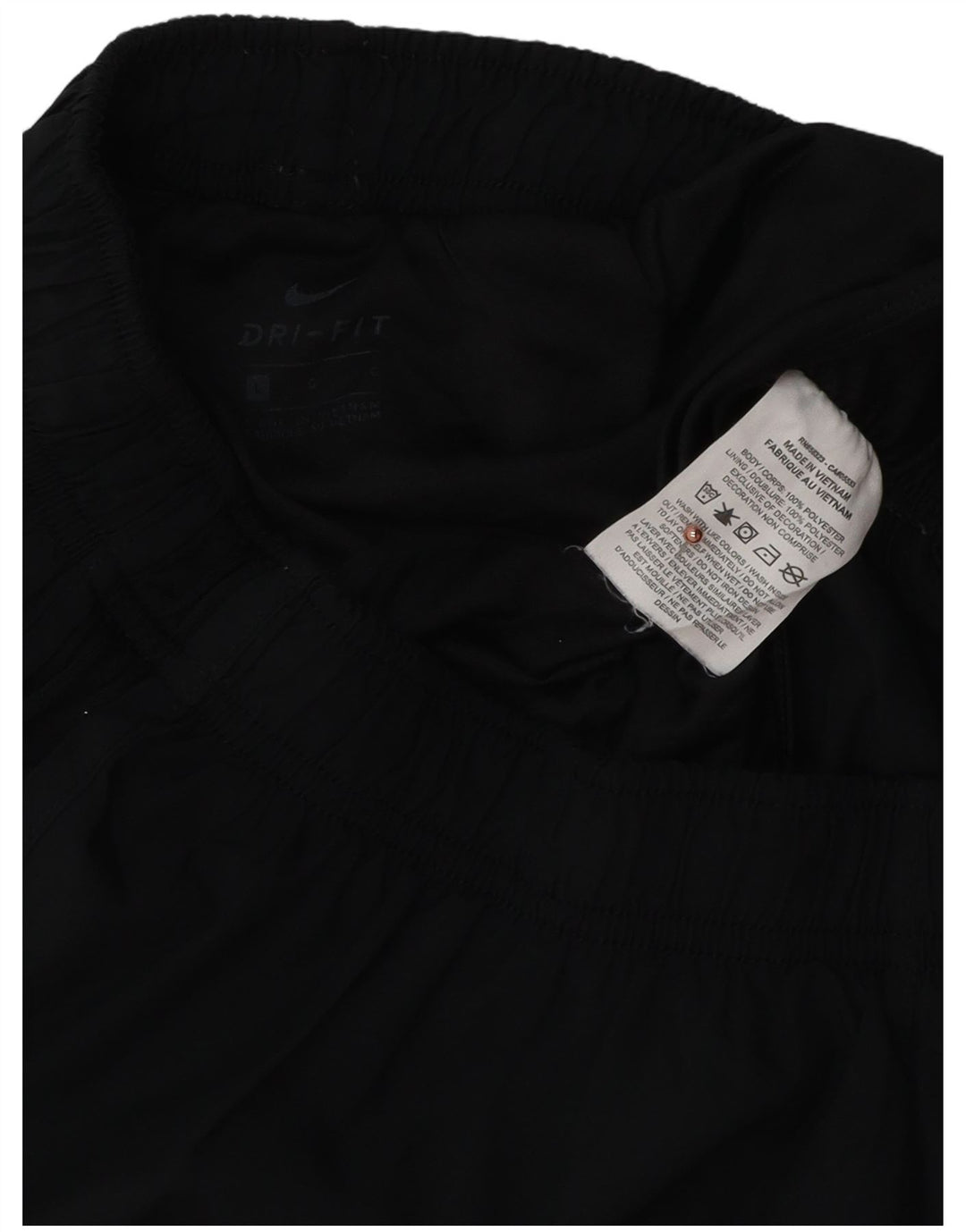 Nike Damen Dri Fit Sport Shorts UK 14 Large Schwarz Polyester