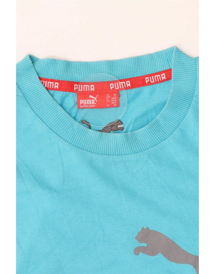 Puma Herren Grafik T-Shirt Top XS Blau