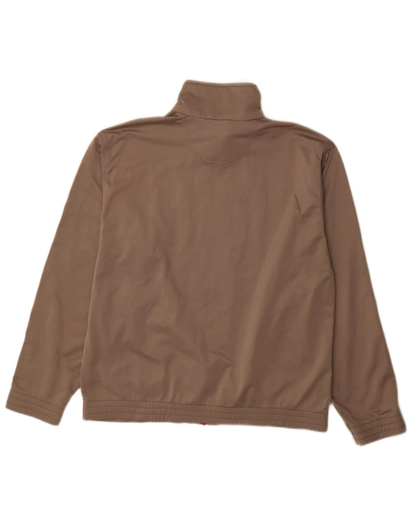 Lotto Mens Tracksuit Top Jacket UK 40/42 Large Brown Polyester